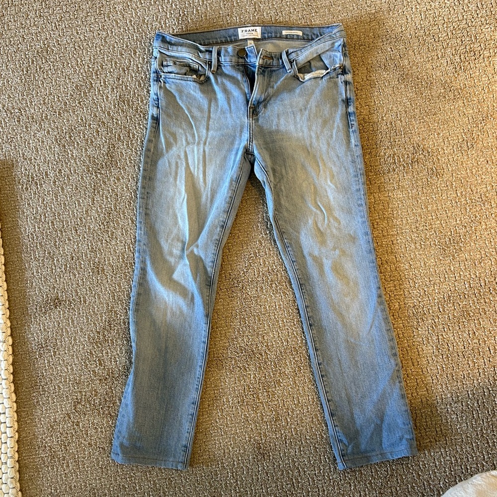 FRAME Mens L’Homme Skinny Jean (Light Wash)